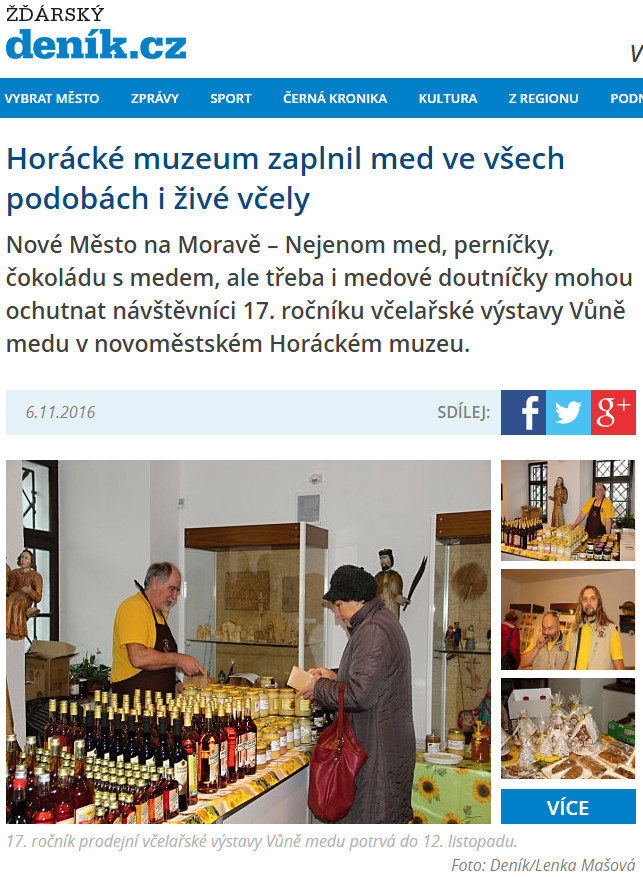 Zdarsky denik - Vune medu 2016