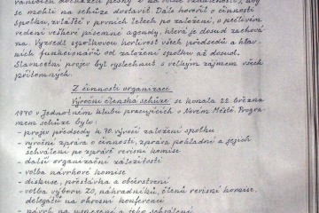 Kronika ČSV ZO Nové Město na Morava