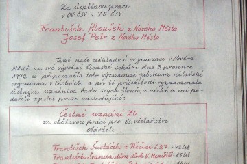 Kronika ČSV ZO Nové Město na Morava